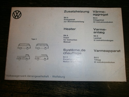 Bus zusatzheizung ba6 - t2,